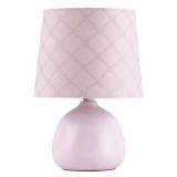 RABALUX 4384 | Ellie Rabalux asztali lámpa 26cm vezeték kapcsoló 1x E14 rózsaszín