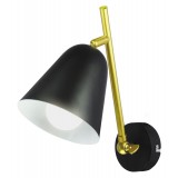 RABALUX 5375 | Alder Rabalux falikar lámpa elforgatható alkatrészek 1x E14 fekete, arany, fehér