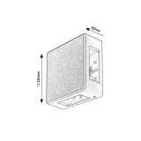 RABALUX 7318 | Lippa-RA Rabalux fali lámpa négyzet 1x LED 360lm 3000K IP54 fehér