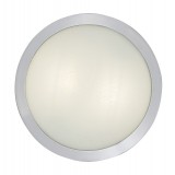 RABALUX 75008 | Klementine Rabalux mennyezeti lámpa kerek 2x E27 IP44 króm, fehér