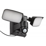RABALUX 77091 | Leszno Rabalux falikar lámpa mozgásérzékelő, fényérzékelő szenzor - alkonykapcsoló napelemes/szolár, elforgatható alkatrészek 1x LED 800lm 4000K IP54 fekete, opál