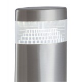 RABALUX 8143 | Detroit Rabalux álló lámpa 50cm UV álló műanyag 1x LED 450lm 4000K IP44 UV nemesacél, rozsdamentes acél