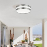 RABALUX 8220 | Stuttgart Rabalux mennyezeti lámpa UV álló műanyag 2x E27 IP44 UV nemesacél, rozsdamentes acél, fehér