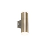 RABALUX 8939 | Catania-RA Rabalux falikar lámpa UV álló műanyag 2x LED 700lm 3000K IP44 UV bronz, fehér