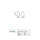 REDO 9528 | Alvar Redo fali lámpa 1x GU10 IP44 matt fehér, áttetsző