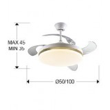 SCHULLER 168377 | Vento-SCH Schuller ventilátoros lámpa lámpa - - - távirányító szabályozható fényerő