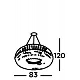 SEARCHLIGHT 9291CC | VesuviusS Searchlight csillár lámpa 16x G9 króm, átlátszó