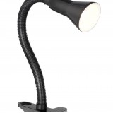 SEARCHLIGHT EU4122BK | Desk-Partners-Flex Searchlight asztali lámpa 30cm vezeték kapcsoló flexibilis 1x E14 fekete, fehér