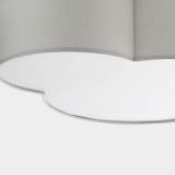 TK LIGHTING 3145 | Cloud Tk Lighting mennyezeti lámpa 4x E27 szürke, fehér