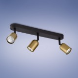TK LIGHTING 3305 | Top-TK Tk Lighting spot lámpa elforgatható alkatrészek 3x GU10 fekete, arany