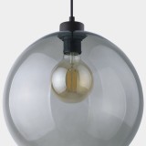 TK LIGHTING 4292 | Cubus-TK Tk Lighting függeszték lámpa rövidíthető vezeték 1x E27 füst, fekete