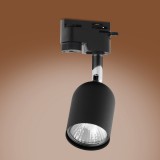 TK LIGHTING 4498 | Tracer Tk Lighting rendszerelem spot lámpa elforgatható alkatrészek 1x GU10 fekete, króm