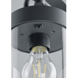 TRIO 404160142 | Sambesi Trio álló lámpa 100cm fényérzékelő szenzor - alkonykapcsoló 1x E27 IP44 antracit, átlátszó