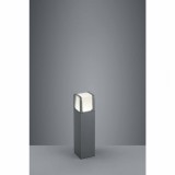TRIO 522160142 | Ebro-TR Trio álló lámpa 40cm 1x LED 650lm 3000K IP54 antracit, opál