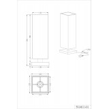 TRIO 5914011-01 | Piet Trio asztali lámpa 35,5cm fényerőszabályzós érintőkapcsoló szabályozható fényerő 1x E14 króm, fehér