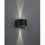 TRIO R28232632 | Rosario-TR Trio fali lámpa 2x LED 400lm 3000K IP44 matt fekete