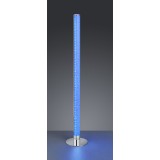 TRIO R42571100 | Leia Trio álló lámpa 104cm távirányító, taposókapcsoló szabályozható fényerő, színváltós 1x LED 1000lm 3000K króm, kristály hatás