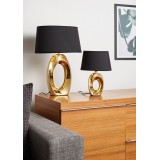 TRIO R50511079 | Taba Trio asztali lámpa 33cm vezeték kapcsoló 1x E14 arany, fekete