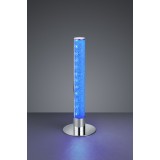 TRIO R52571100 | Leia Trio asztali lámpa 40cm távirányító, kapcsoló szabályozható fényerő, színváltós 1x LED 400lm 3000K króm, kristály hatás