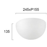 VIOKEF 305400 | Aris-VI Viokef fali lámpa 1x E27 matt opál, fehér