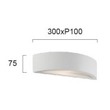 VIOKEF 4071900 | Ceramic-VI Viokef fali lámpa festhető 1x E14 fehér