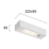 VIOKEF 4072000 | Ceramic-VI Viokef fali lámpa festhető 1x E14 fehér
