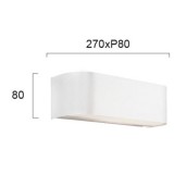 VIOKEF 4094801 | Zed Viokef fali lámpa 1x E27 fehér