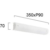 VIOKEF 4105300 | Taylor-VI Viokef fali lámpa 2x E27 matt fehér, fehér