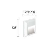 VIOKEF 4137801 | Leros-Plus Viokef fali lámpa 1x LED 112lm 3000K IP44 fehér