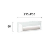 VIOKEF 4138101 | Leros-Plus Viokef fali lámpa 1x LED 112lm 3000K IP44 fehér