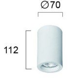 VIOKEF 4160200 | Phenix Viokef fali lámpa festhető 1x GU10 fehér