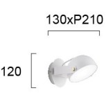 VIOKEF 4205800 | Hemi Viokef falikar lámpa elforgatható alkatrészek 1x LED 540lm 3000K fehér