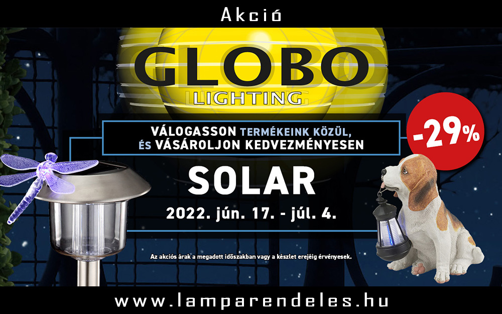 GLOBO akció! - Akciós lámpák