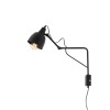 ALDEX 1002C1_M | Soho-AL Aldex falikar lámpa vezeték kapcsoló elforgatható alkatrészek 1x E27 fekete
