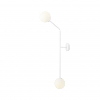 ALDEX 1064D_2 | Pure-AL Aldex falikar lámpa 2x E14 fehér, opál
