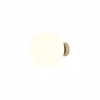ALDEX 1076C30_M | Ball-AL Aldex fali lámpa gömb 1x E27 arany, opál