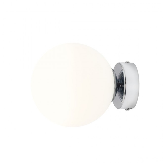 ALDEX 1076C4_S | Ball-AL Aldex fali lámpa gömb 1x E14 króm, opál