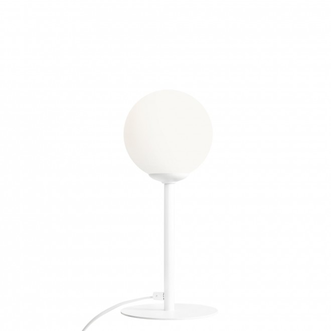 ALDEX 1080B | Pinne Aldex asztali lámpa 35cm kapcsoló 1x E14 fehér, opál
