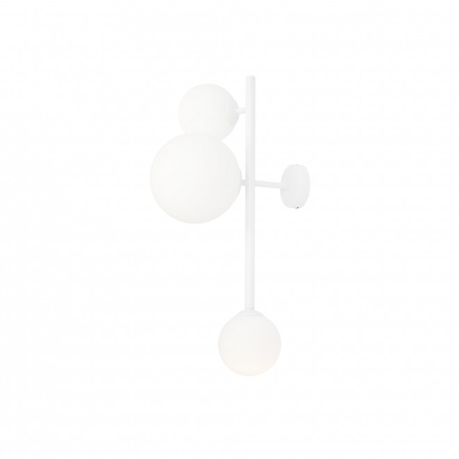 ALDEX 1092Y | Dione-AL Aldex falikar lámpa 1x E27 + 2x E14 fehér, opál