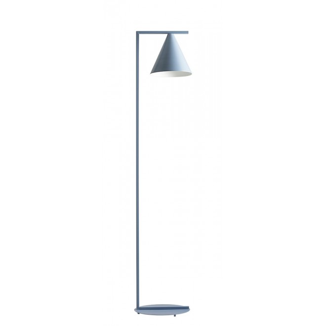 ALDEX 1108A16 | Form-AL Aldex álló lámpa 165cm kapcsoló 1x E27 pasztell kék, fehér