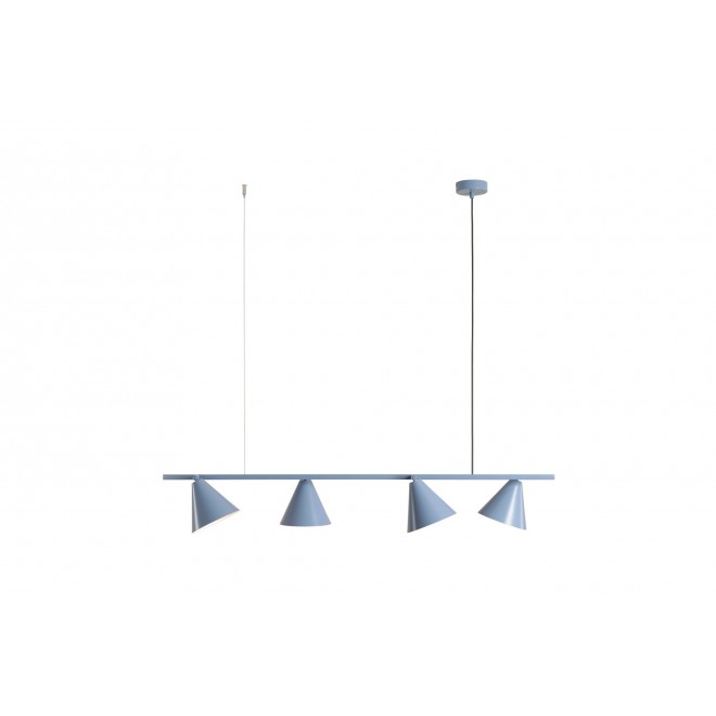 ALDEX 1108L16 | Form-AL Aldex függeszték lámpa elforgatható alkatrészek 4x E27 pasztell kék, fehér