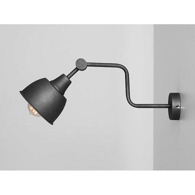 ALDEX 990C2 | Frik Aldex falikar lámpa elforgatható alkatrészek 1x E27 fekete