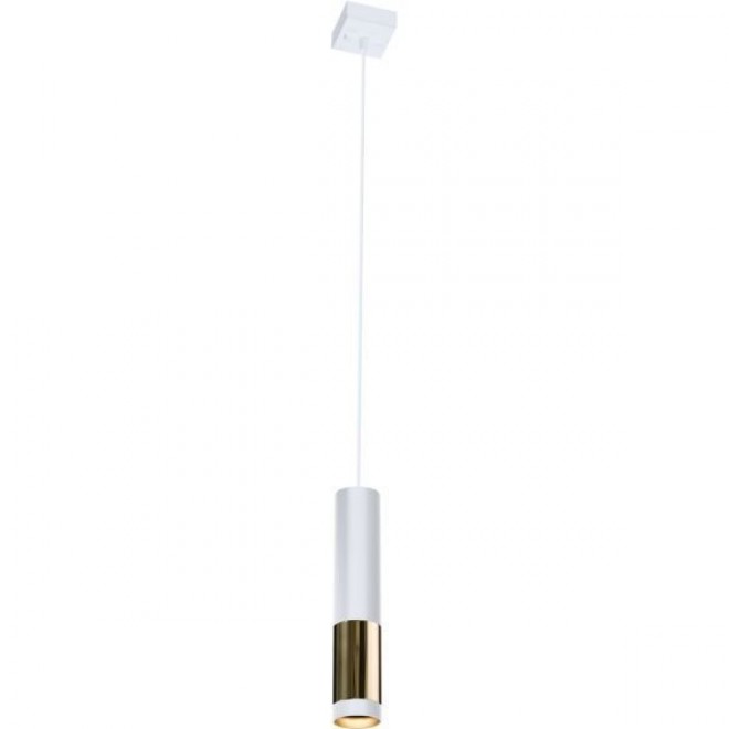 AMPLEX 8363 | Kavos Amplex függeszték lámpa 1x GU10 fehér, fényes sárgaréz