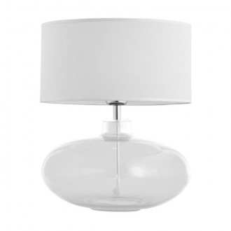 ARGON 3051 | Sekwana-AR Argon asztali lámpa 42cm vezeték kapcsoló 1x E27 króm, átlátszó, fehér