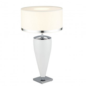 ARGON 367 | Lorena-AR Argon asztali lámpa 60cm vezeték kapcsoló 1x E27 króm, opál, fehér