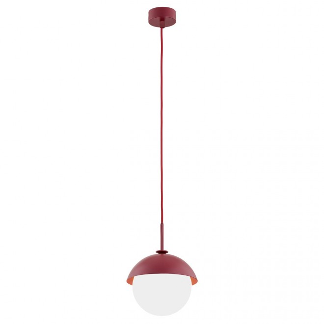 ARGON 8296 | Cappello Argon függeszték lámpa gömb 1x E27 piros, opál
