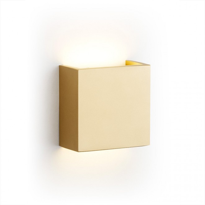 ARGON 8360 | Gent-AR Argon fali lámpa négyzet 1x LED 486lm 3000K arany