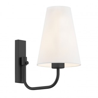 ARGON 8376 | Safiano Argon falikar lámpa 1x E27 fekete, fehér