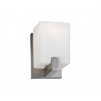 AZZARDO 0084 | Cross-AZ Azzardo fali lámpa 1x E14 matt nikkel, fehér