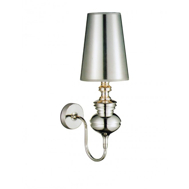 AZZARDO 0308 | Baroco Azzardo falikar lámpa 1x E14 ezüst
